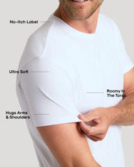 White Classic Crew Neck 6-Pack